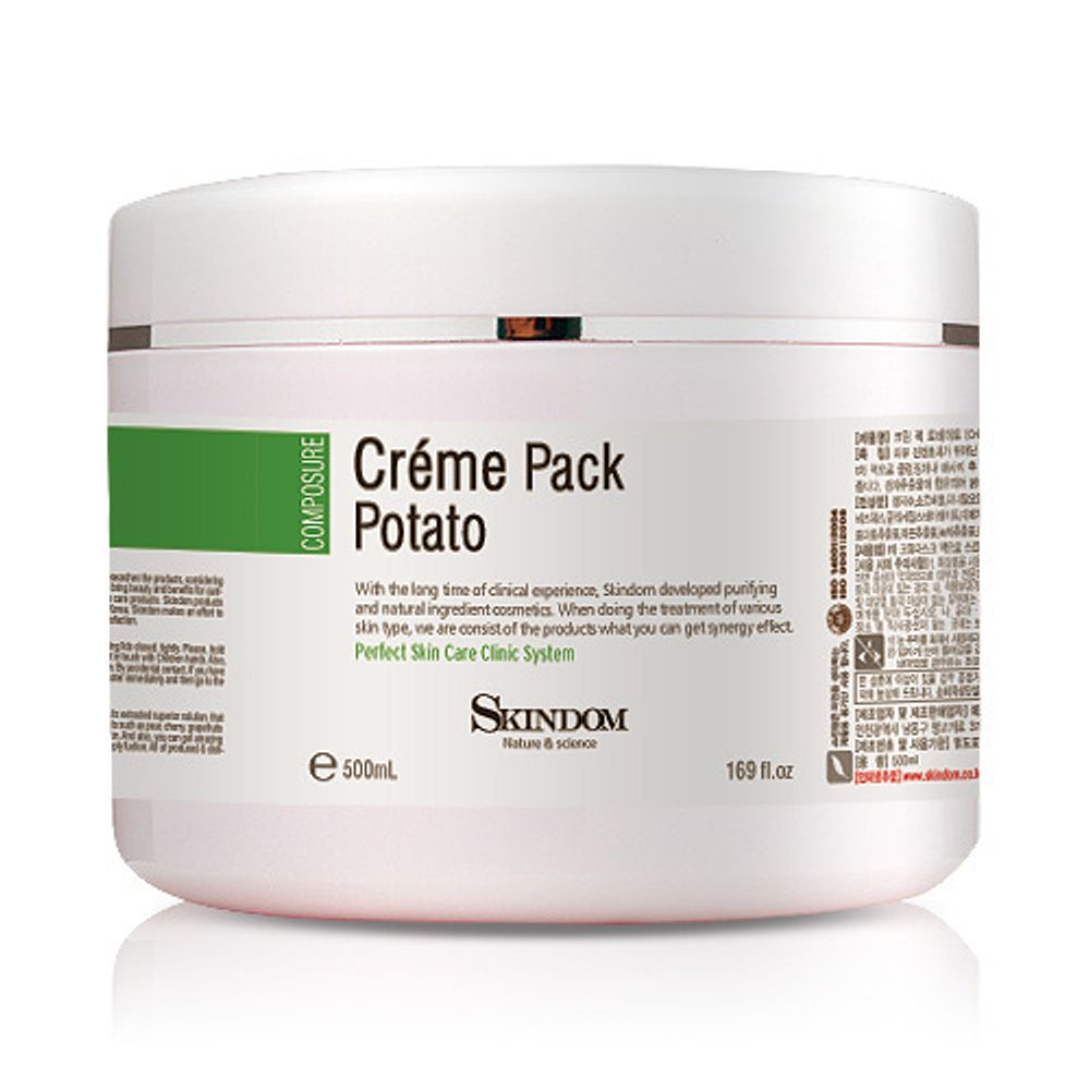 [Skindom] Cream Pack Potato (Soothing) 500ml_Soothing Pack, Soothing Care, Clear Skin, Maintain Skin Conditioning, Potato Extract_Made in Korea